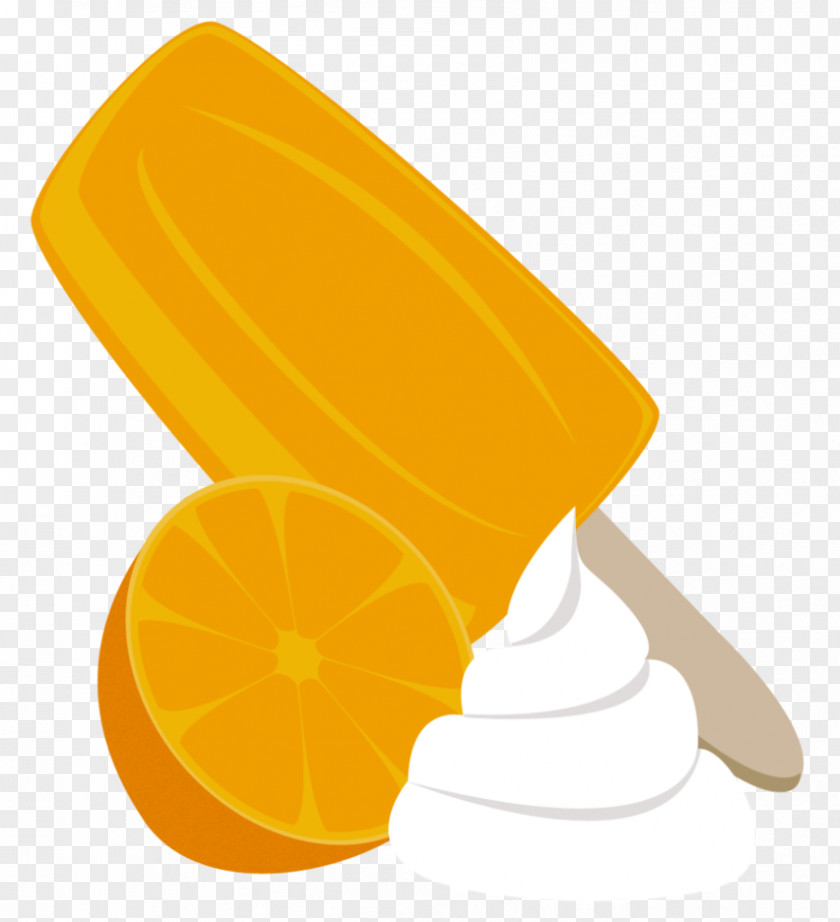 Orange Pony Ice Cream Clip Art PNG