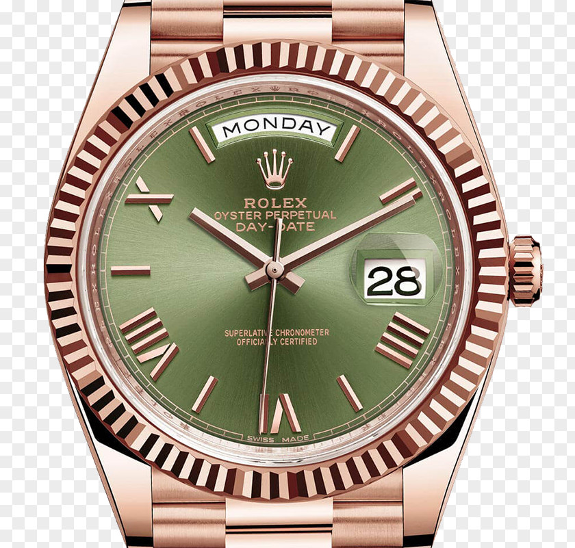Rolex Day-Date Watch Oyster Gold PNG