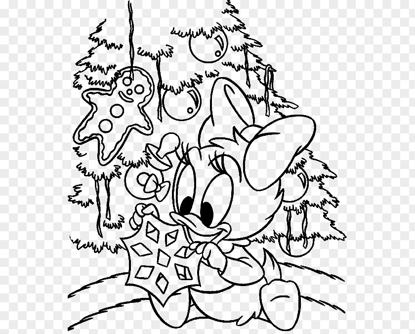 Donald Duck Daisy Coloring Book Drawing Christmas Day PNG