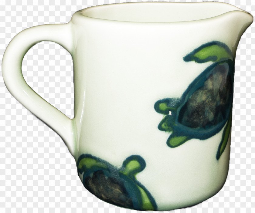 Hand-painted Banana Coffee Cup Patch Studio Ceramic Creamer Celadon PNG