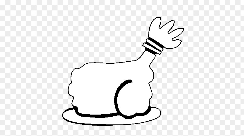 Painted Chicken Thumb Mammal Line Art White Clip PNG