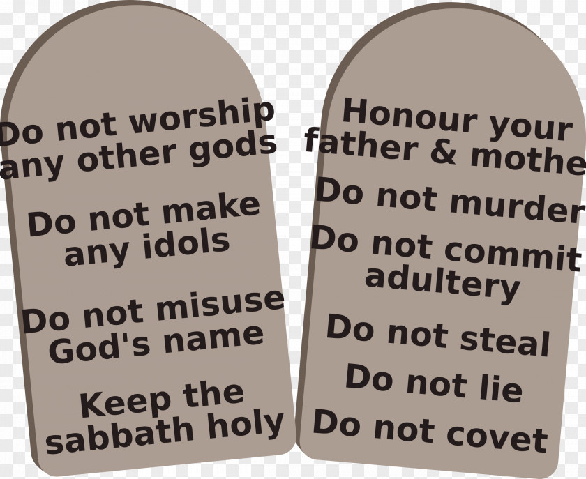 Tablet Tablets Of Stone Bible Ten Commandments Clip Art PNG
