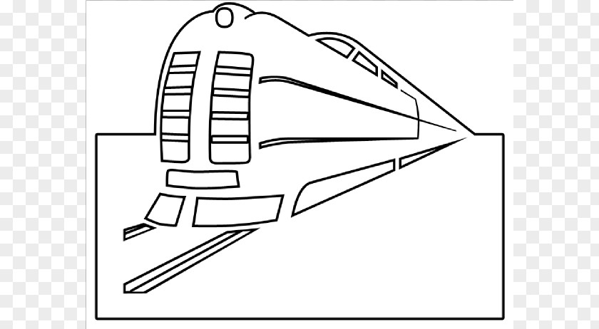 Train Outline Rail Transport Locomotive Clip Art PNG