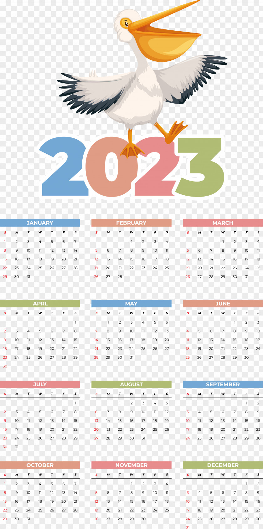 Calendar 2023 Vector 2022 PNG