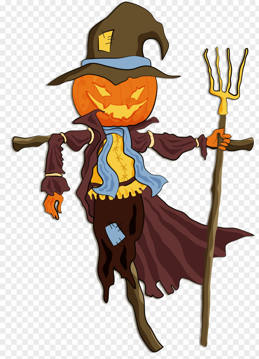 Halloween Scarecrow Clip Art PNG