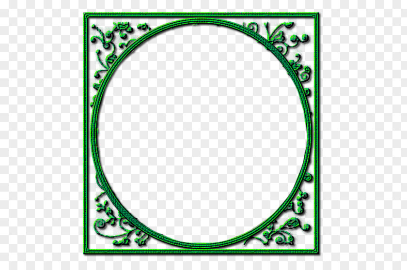 Leaf Picture Frames Circle Pattern PNG
