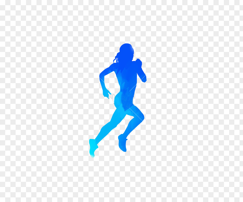 Abstract Running Woman Silhouette Female Illustration PNG