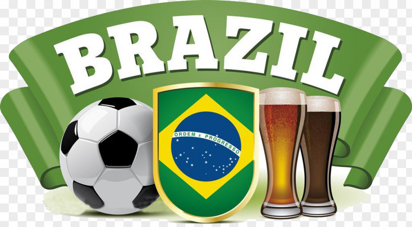 Football Beer Brazil 2014 FIFA World Cup PNG