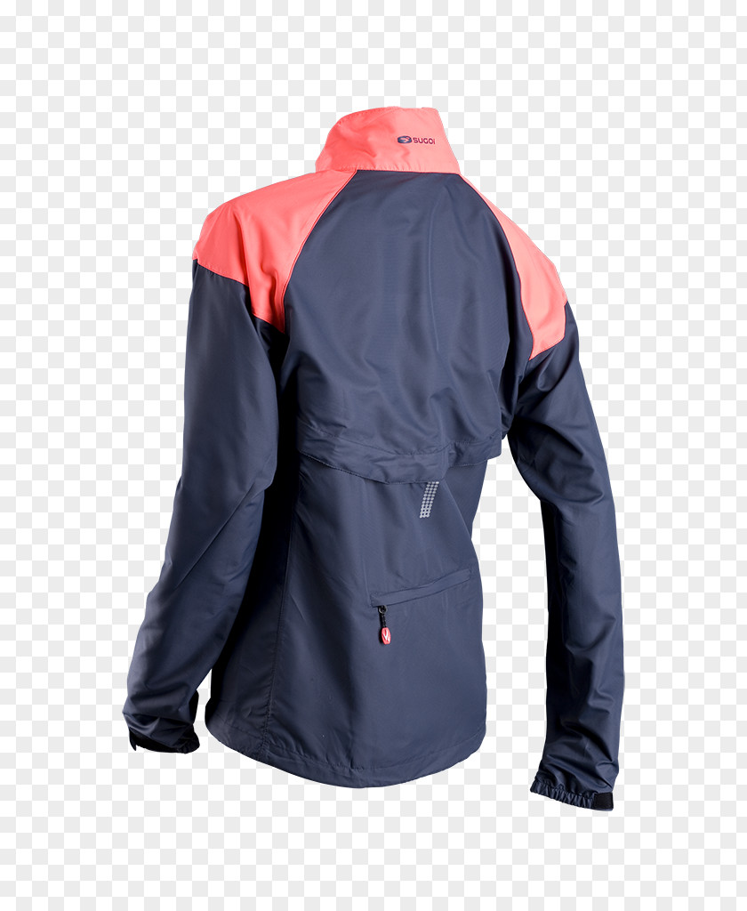 Jacket Back Electric Salmon SUGOI Performance Apparel Woman Sleeve PNG