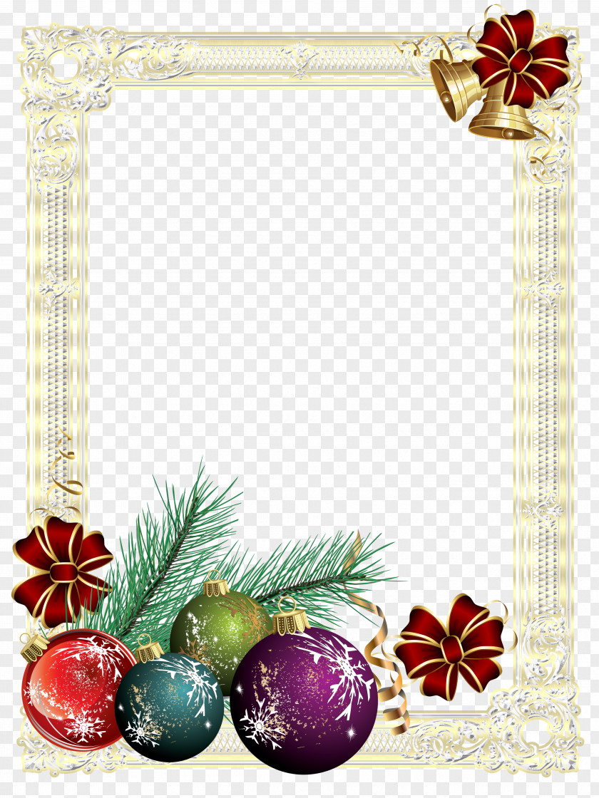 Christmas Picture Frames Card PNG