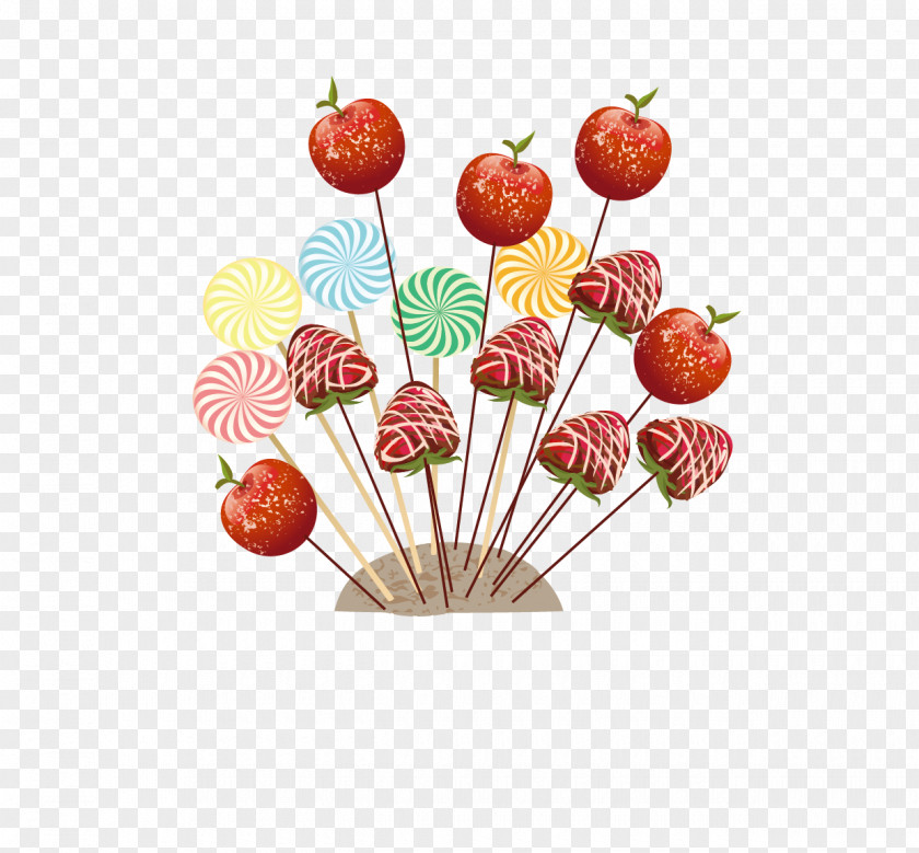 Fruit Flavored Lollipops Euclidean Vector Food Ornament PNG