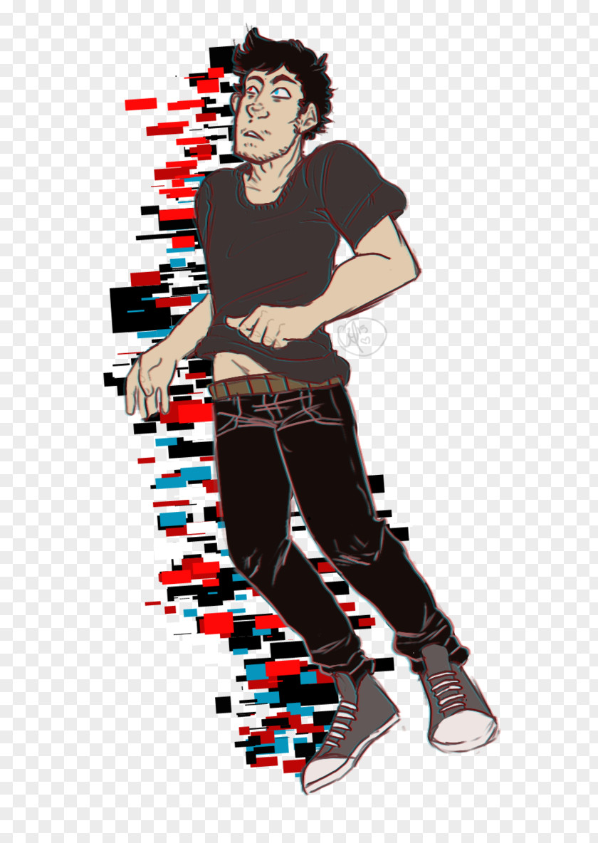 Glitch Style Fan Art Illustration Image Character PNG