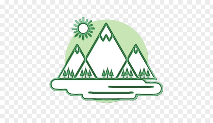 Logo Symbol Green Line Meter PNG