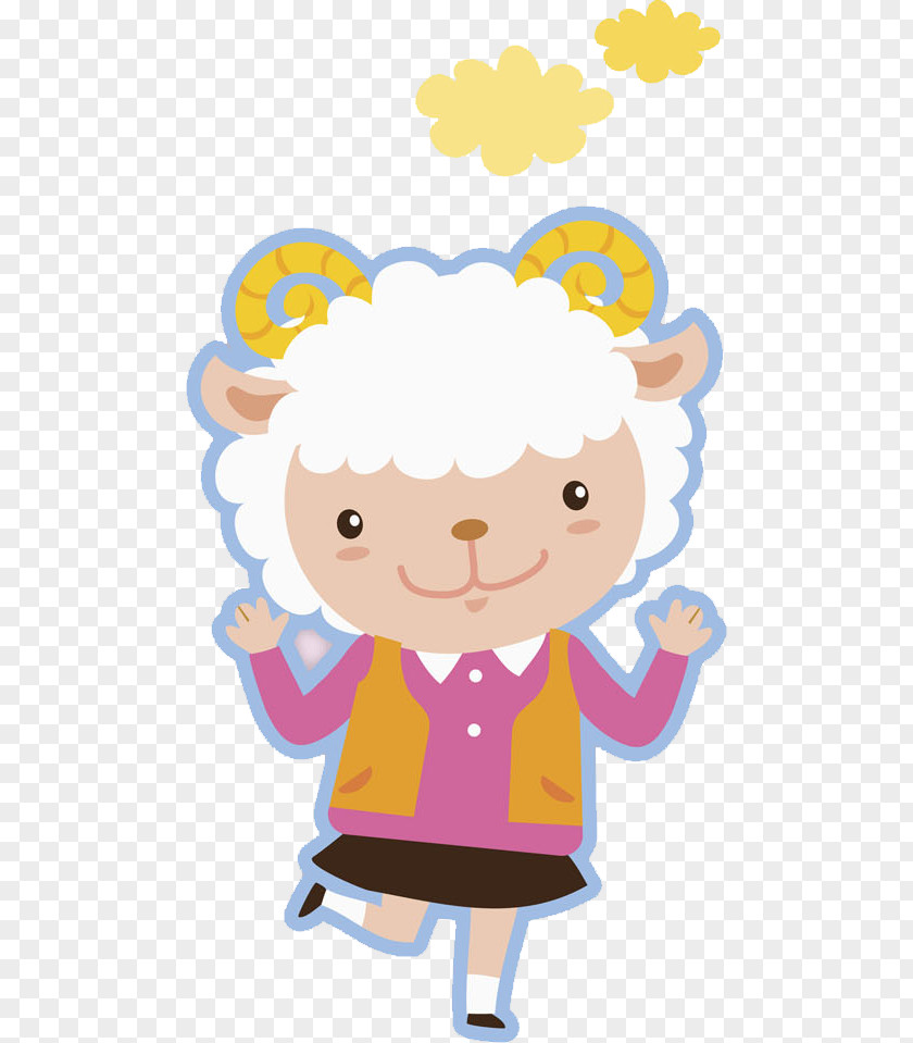 Smiling Little Goat Smile Clip Art PNG