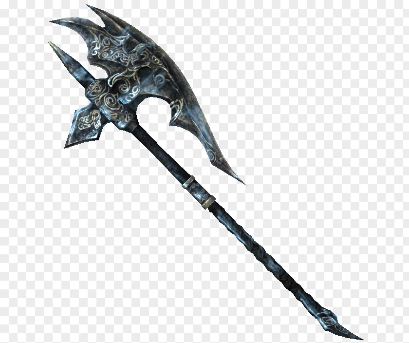 Weapon The Elder Scrolls III: Morrowind V: Skyrim – Dragonborn Shivering Isles Battle Axe PNG