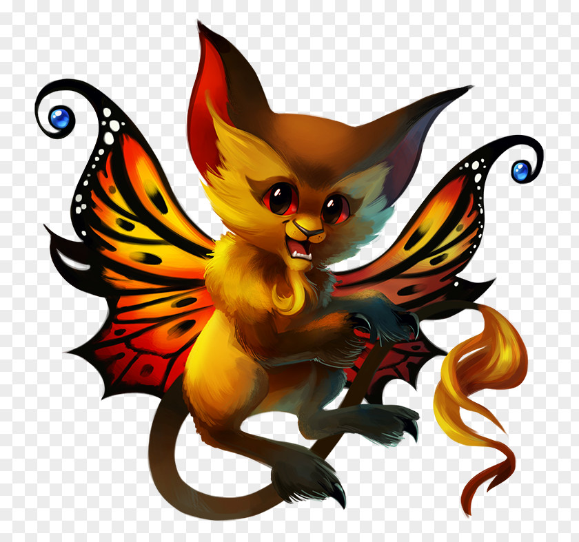 Cat Imp Fairy Gobber Dragon PNG