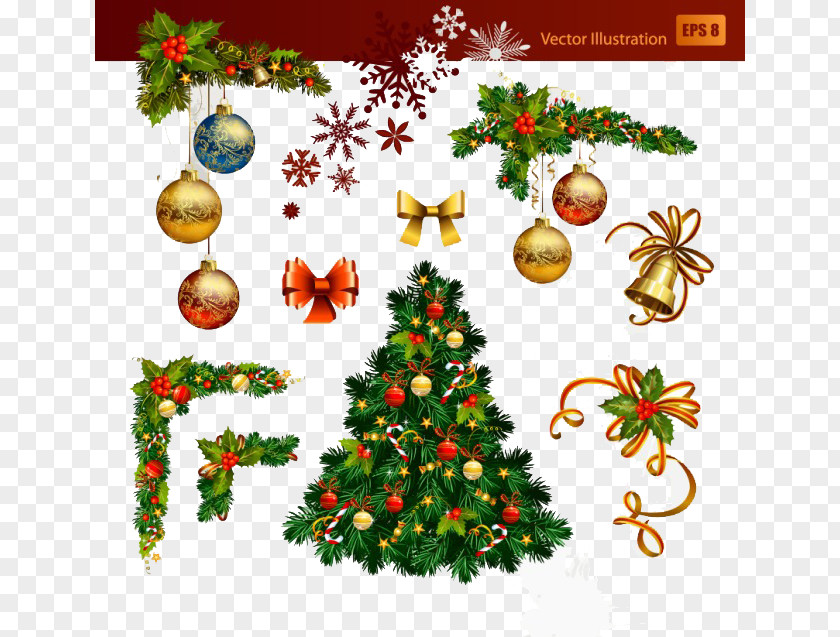 Christmas Background Decoration Tree Illustration PNG