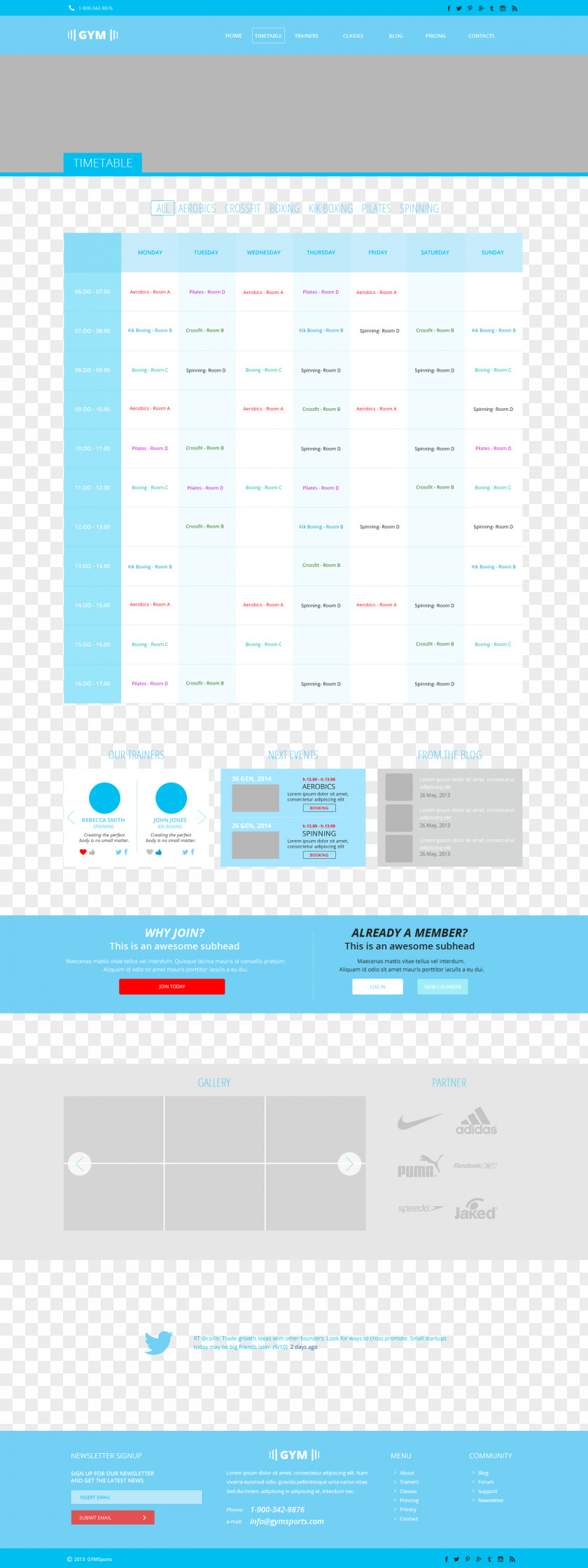 Fitness Website Schedules UI User Interface Design Icon PNG