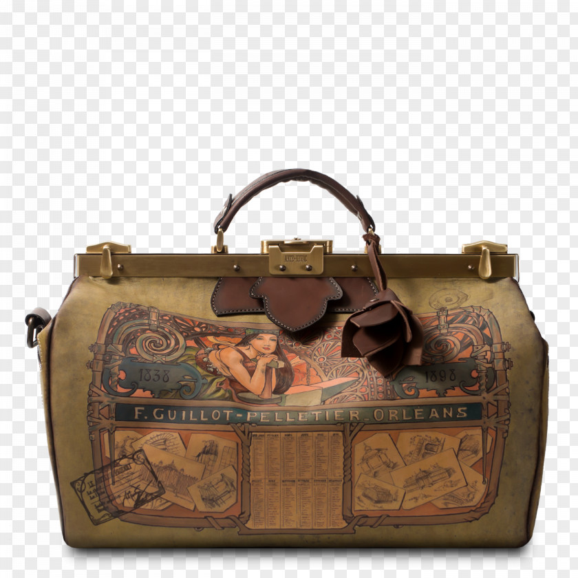 Burberry Handbag Carpet Bag Leather Model PNG