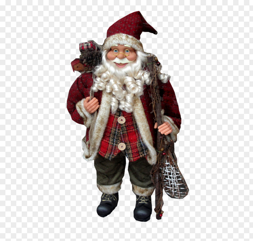 Cartoon Santa Claus Doll Christmas Designer PNG