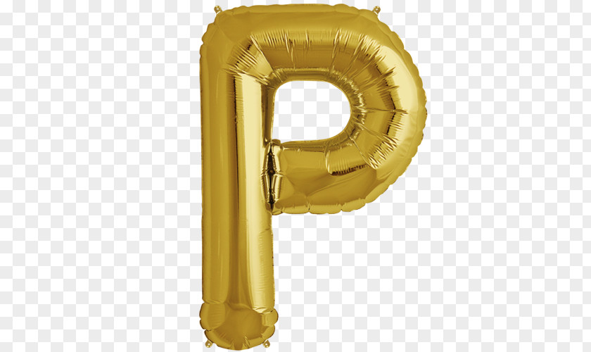 Gold Letter Mylar Balloon Party PNG