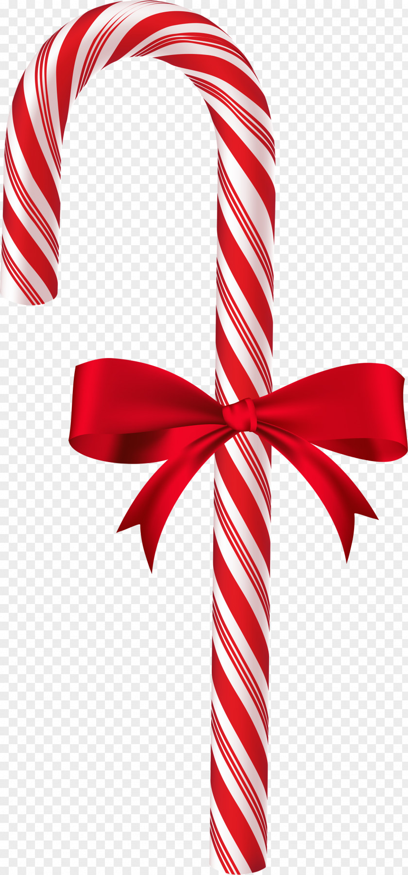 Christmas Candy Cane Red Ribbon Font PNG
