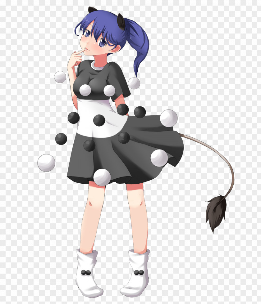 Hair Long Blue Black Touhou Project PNG
