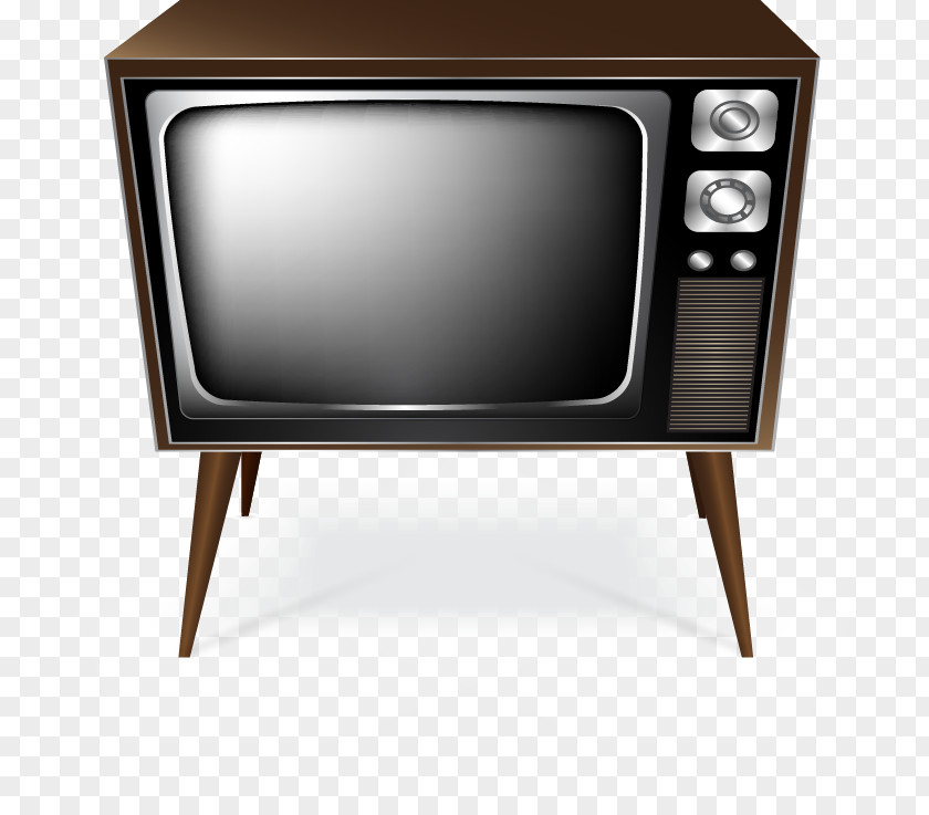 Vector Retro TV Television Set Icon PNG