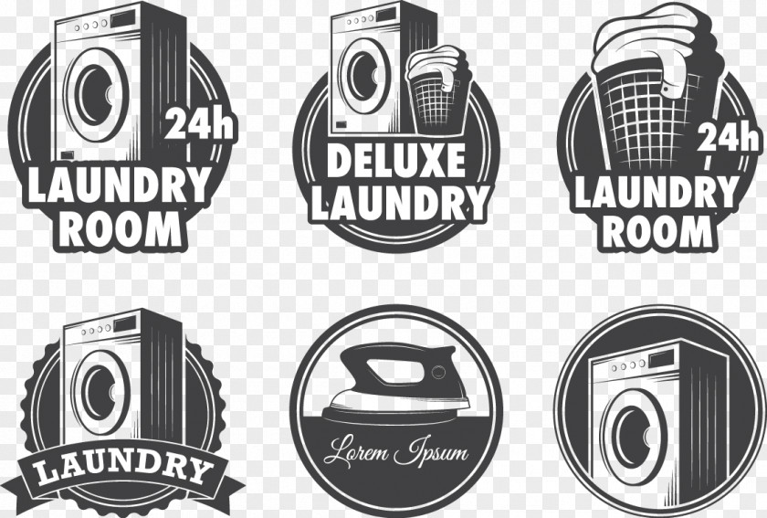 Vector Washing Machine Laundry Symbol Stock Illustration PNG