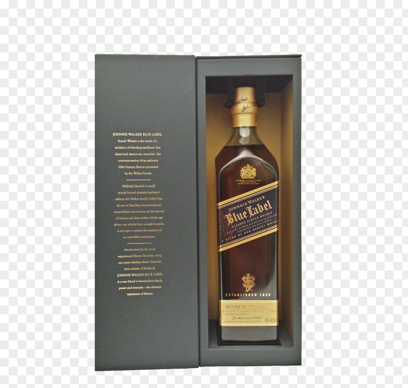 Johnnie Walker Liqueur Whiskey Glass Bottle 41820-700 PNG