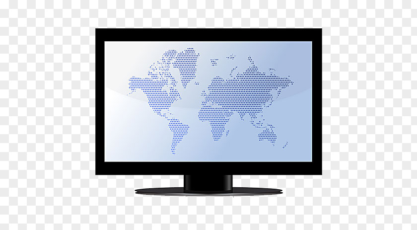 The Map Texture On TV Computer Monitor LCD Television Wallpaper PNG