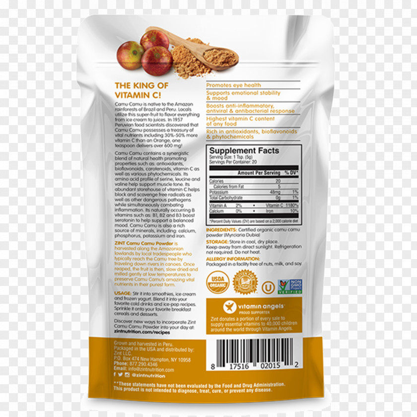 Camu Kolonia Nutrient Superfood Vitamin C PNG