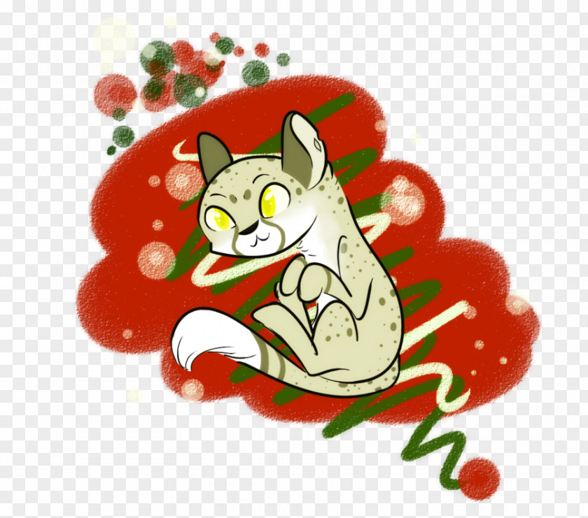Cat Vegetable Christmas Ornament Clip Art PNG