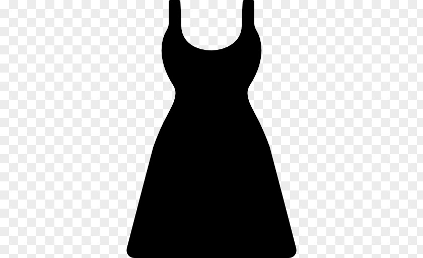 Dress Little Black Sleeve White PNG