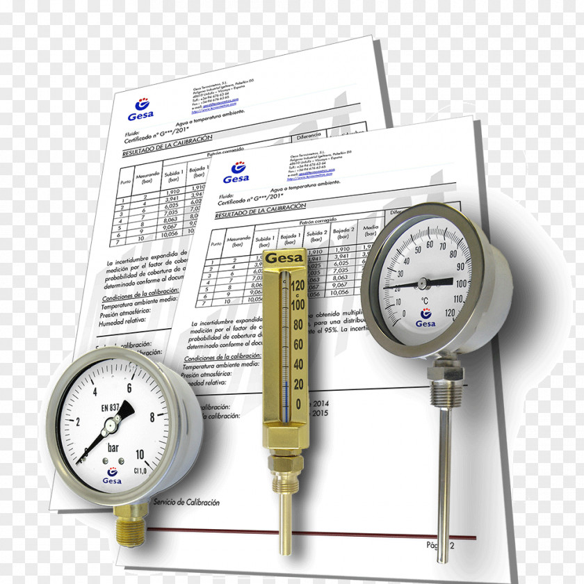 English Certificate Gauge Calibration Thermometer Temperature Measuring Instrument PNG