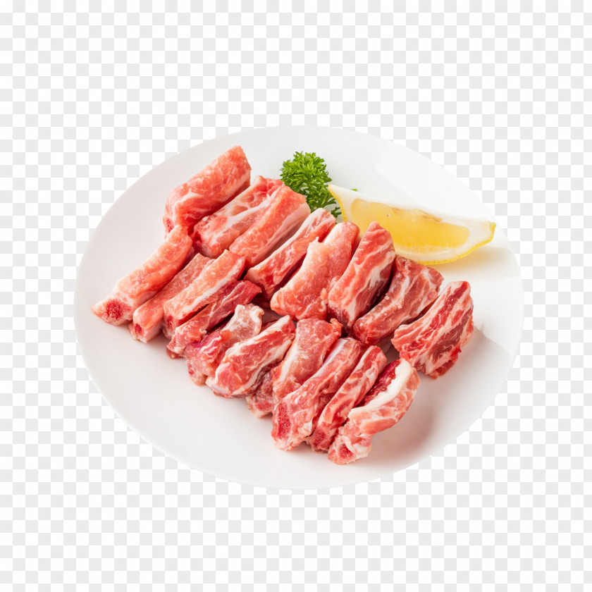 Product Material Orange Pig Rib Row Spare Ribs Domestic Pork PNG