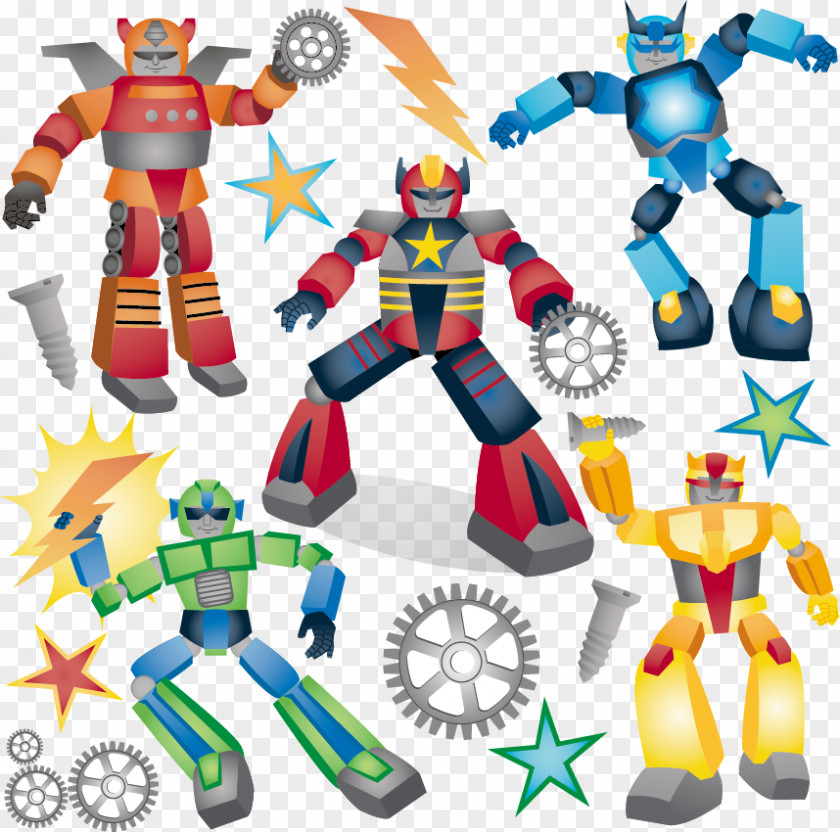 Transformers Vector Robot Cartoon PNG