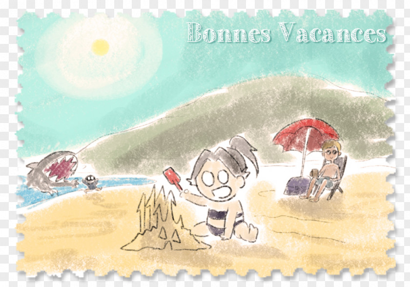 Vacances Paper Cartoon Animal Font PNG