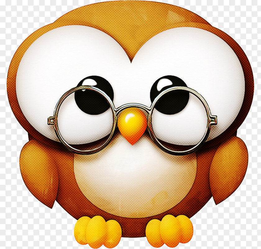 Cartoon Bird Flightless Owl Smile PNG
