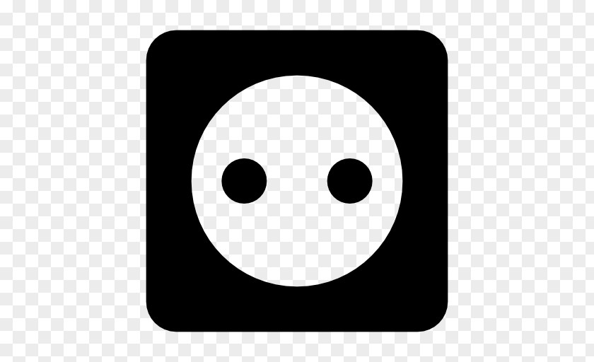 Dot Inside Smiley Rectangle Text Messaging Black M PNG
