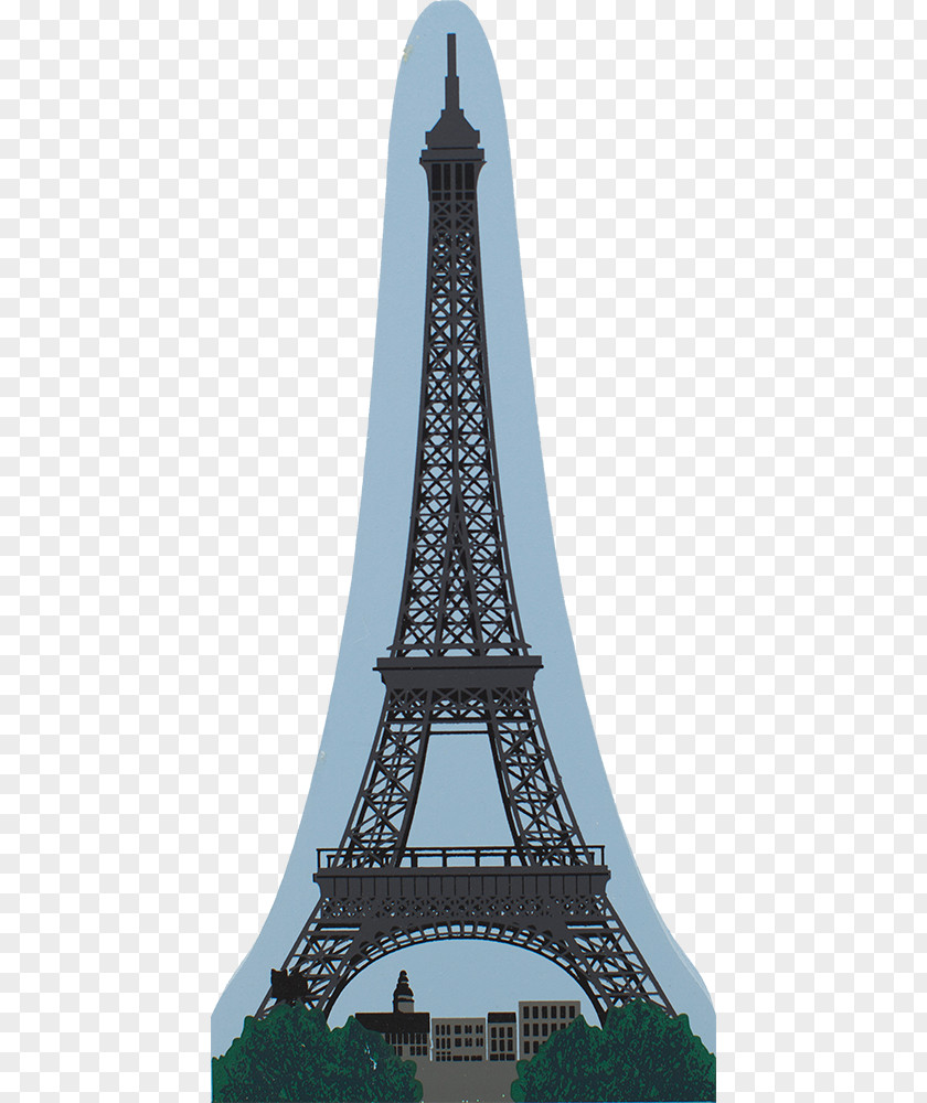 Paris Fashion Cat's Meow Village Eiffel Tower France 00-914 Steeple National Historic Landmark Spire PNG