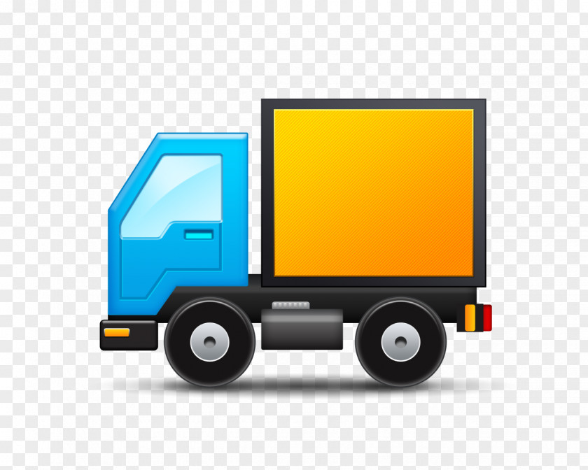 Cartoon Truck Delivery Take-out E-commerce Icon PNG