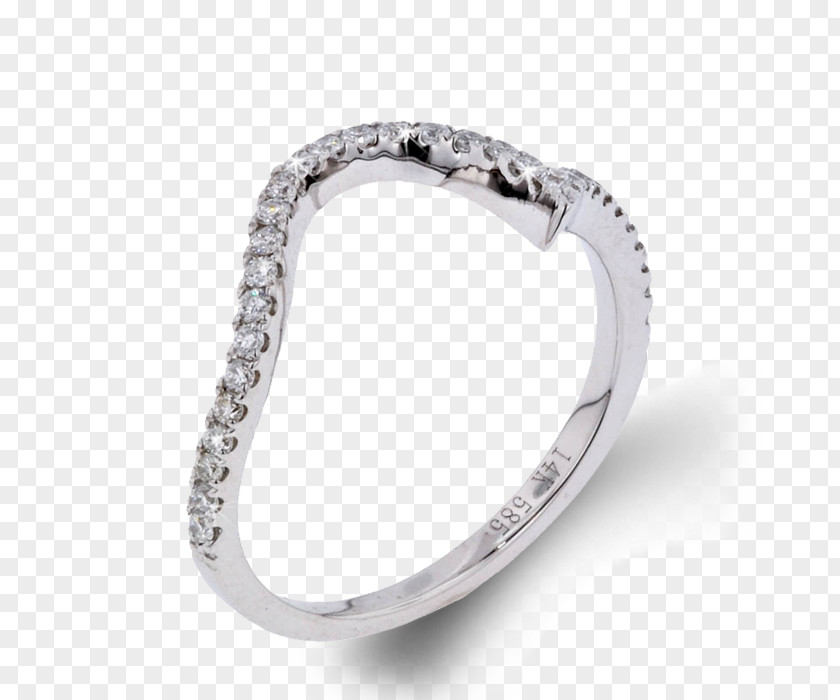 Curve Ring Silver Wedding Body Jewellery PNG