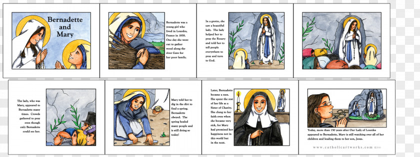 Our Lady Of Fatima Cartoon Stained Glass Work Art PNG