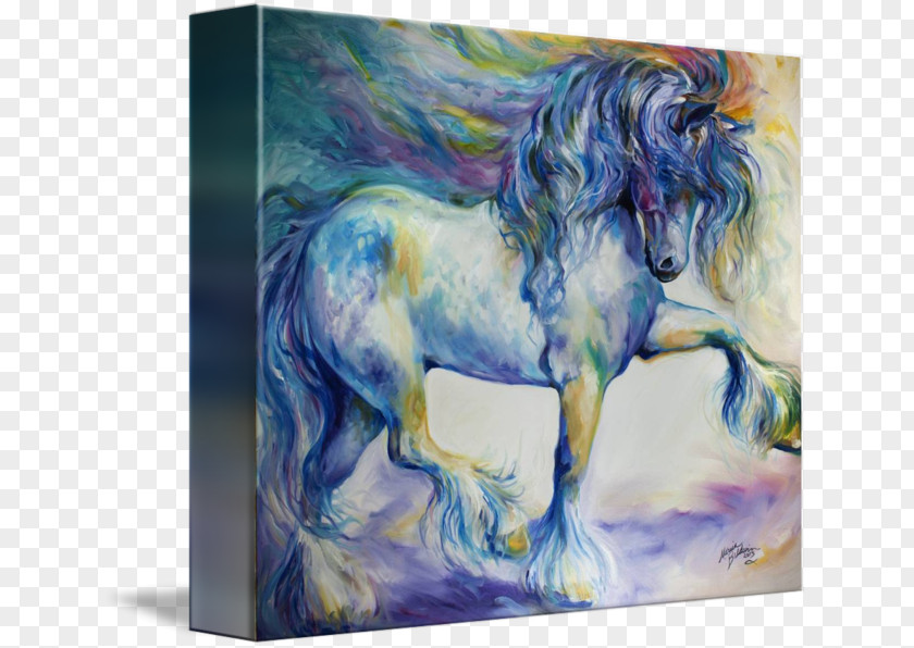 Painting Gypsy Horse Watercolor Oil PNG
