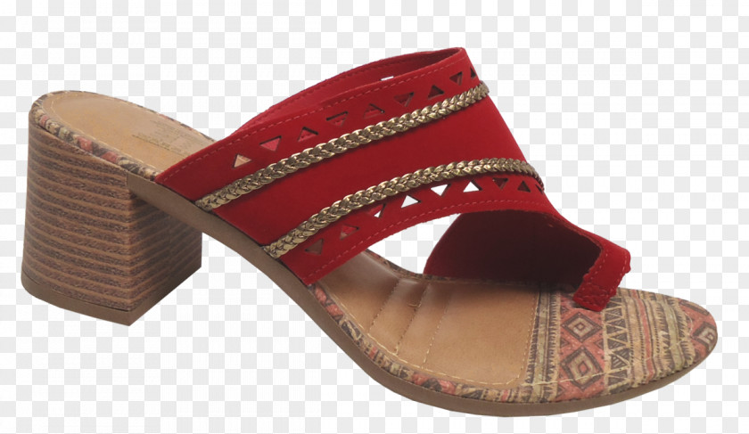 Sandal Slide Clog Shoe Brown PNG
