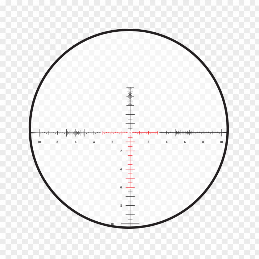 Horizontal Line Reticle Telescopic Sight Milliradian Eye Relief Eyepiece PNG