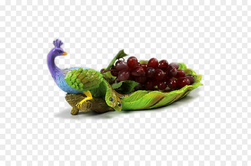 Peacock Dish Table Fruit Gift Basket PNG