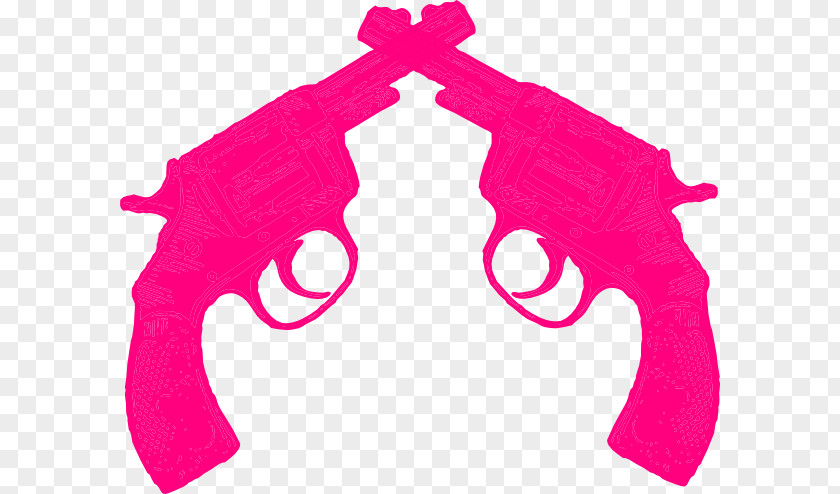 Pink Gun Cliparts Firearm Pistol Revolver Clip Art PNG