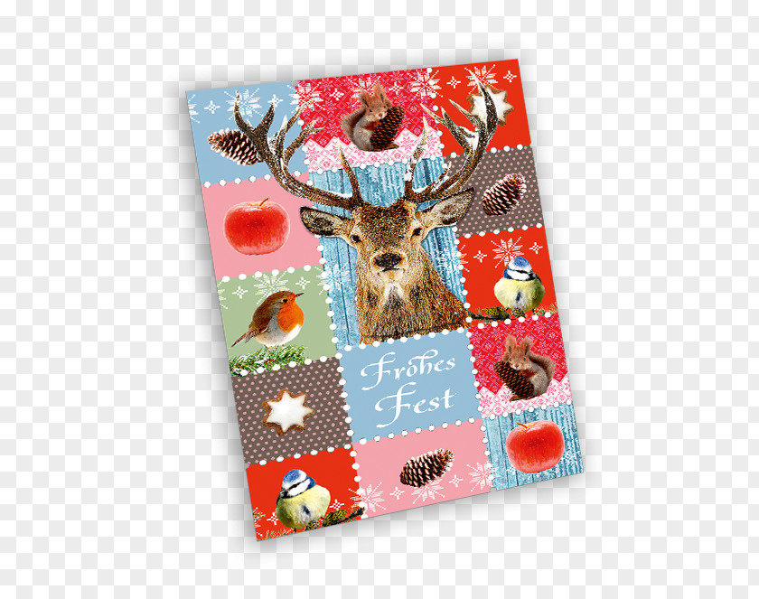 Publicity Card Paper Reindeer PNG
